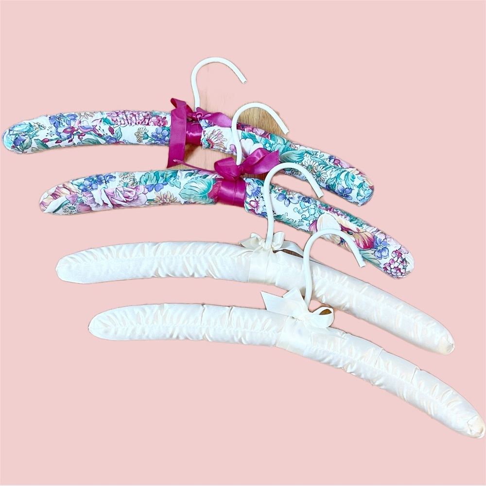 Satin Padded Hangers set of 4